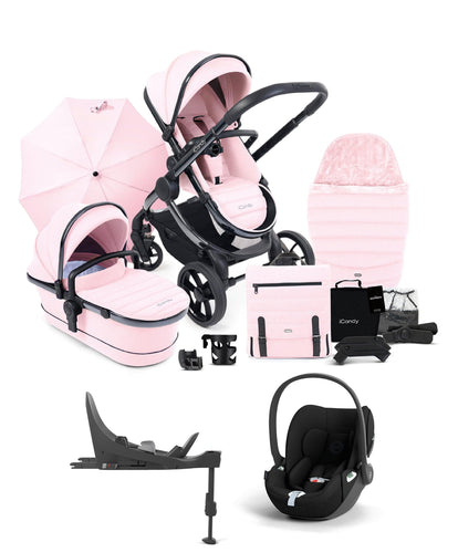iCandy Pushchairs iCandy Peach 7 Bundle with Cybex Cloud T Car Seat and Base in Blush
