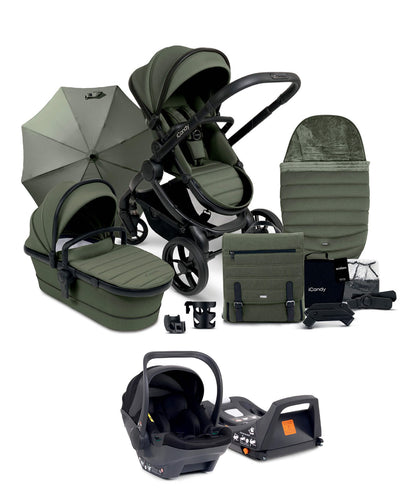 iCandy Pushchairs iCandy Peach 7 Complete Pushchair Bundle with Cocoon Car Seat - Ivy