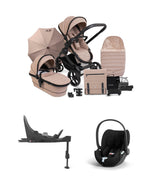 iCandy Pushchairs iCandy Peach 7 Complete Pushchair Bundle with Cybex Cloud T Car Seat & Base - Cookie