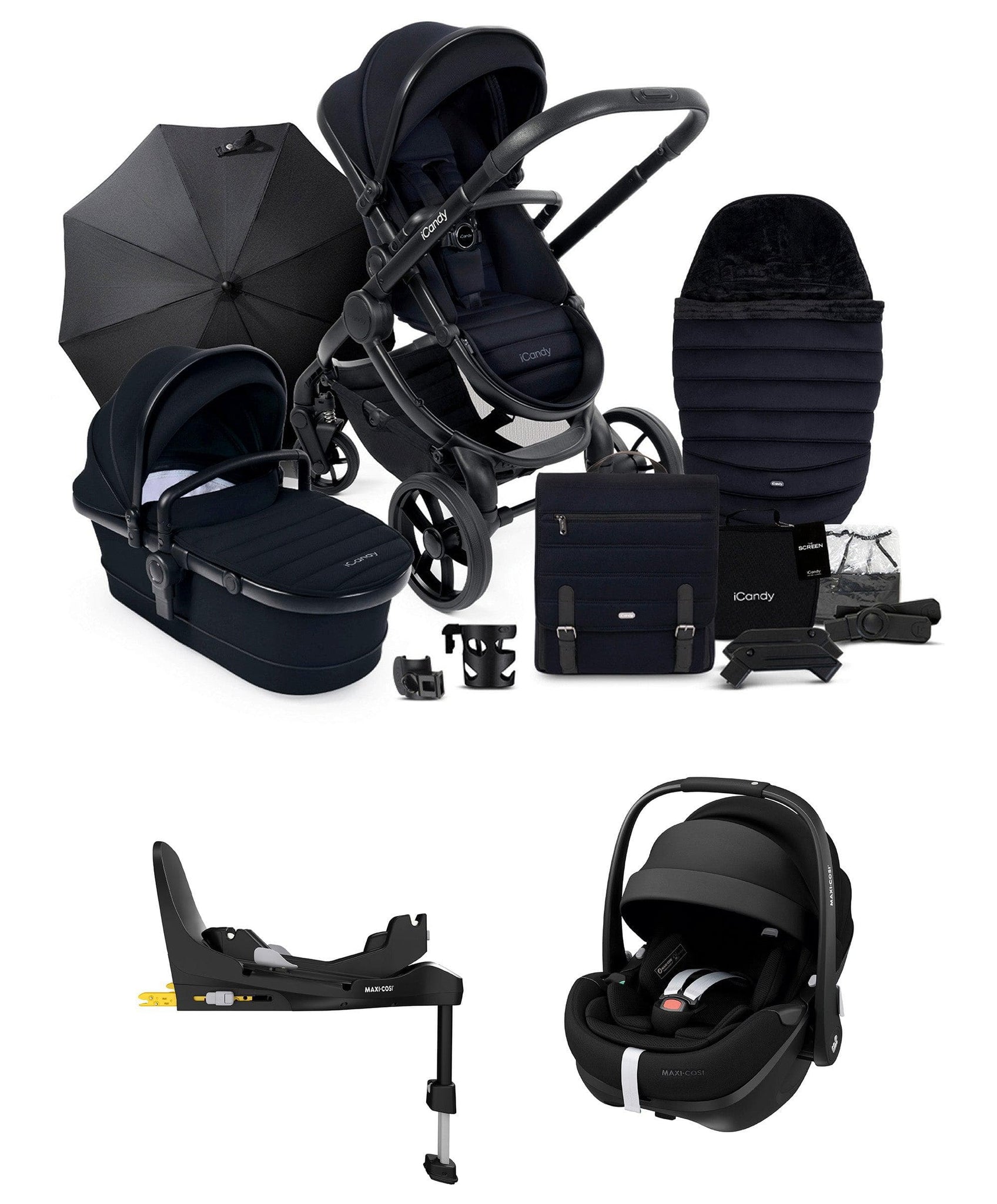 maxi cosi on icandy iCandy Peach 7 Complete Pushchair Bundle with Maxi-Cosi Pebble 360 Pro – Mamas & Papas UK