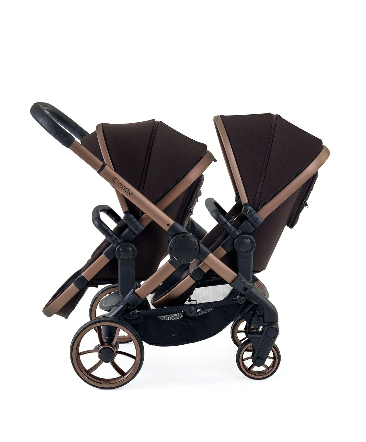 iCandy Peach Double Pushchair Bundle – Pecan – Mamas Papas UK