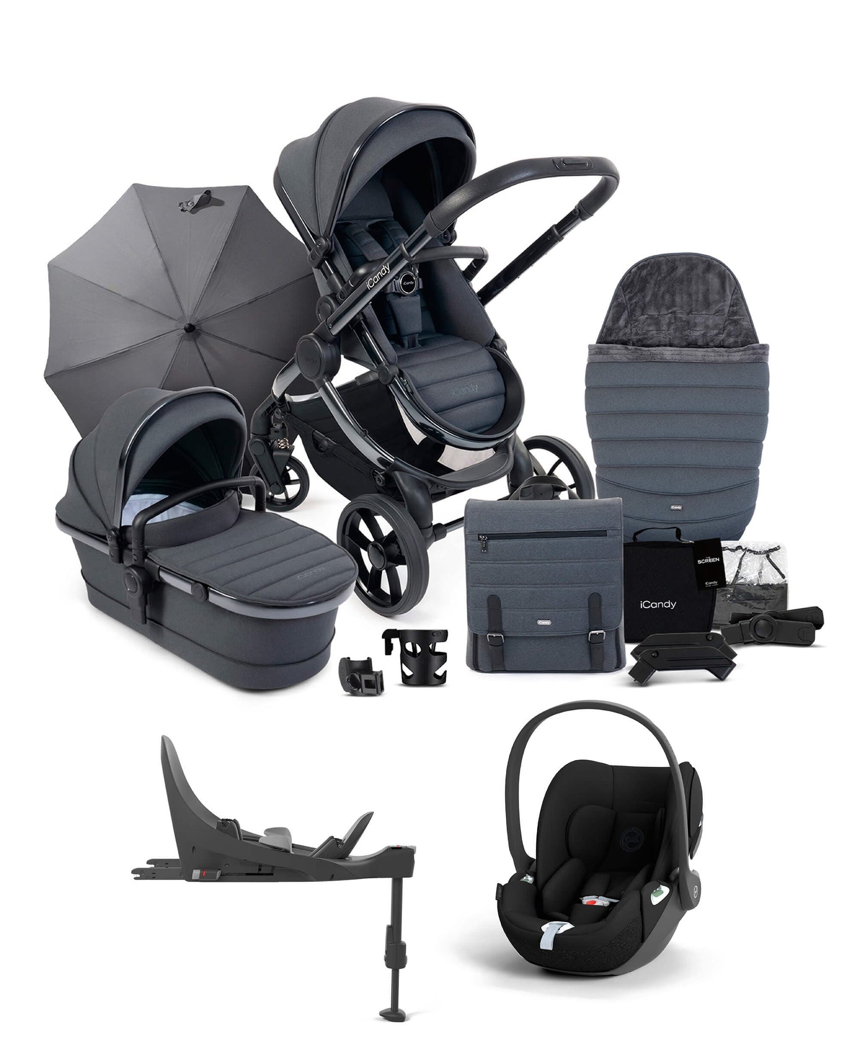 iCandy Peach 7 Complete Pushchair Bundle with Cloud T Car Seat
