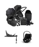 iCandy Pushchairs iCandy Peach 7 STUDIO Complete Bundle and Cybex Cloud T i-Size Rotating Car Seat & Base - Black