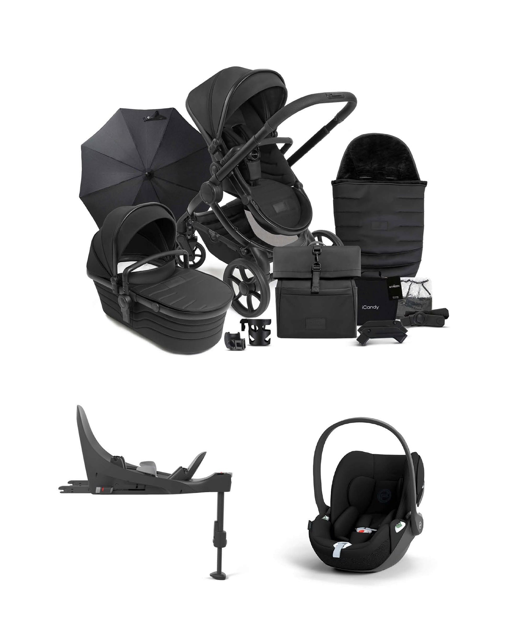 icandy travel stroller iCandy Peach 7 STUDIO Complete Pushchair Bundle and Cybex Cloud T i-Si –  Mamas & Papas UK