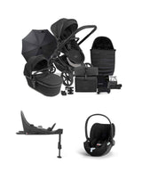 iCandy Pushchairs iCandy Peach 7 STUDIO Complete Bundle and Cybex Cloud T i-Size Rotating Car Seat & Base - Black