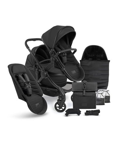iCandy Pushchairs iCandy Peach 7 STUDIO Double Complete Bundle - Black