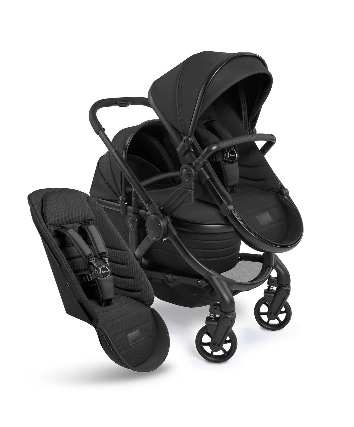iCandy Pushchairs iCandy Peach 7 STUDIO Double Complete Bundle - Black