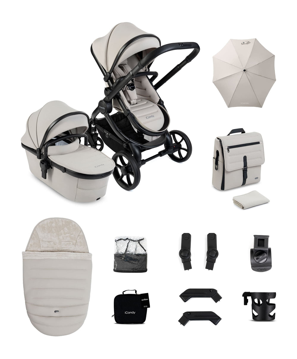 iCandy Pushchairs iCandy Peach 8 Complete Bundle - Taupe