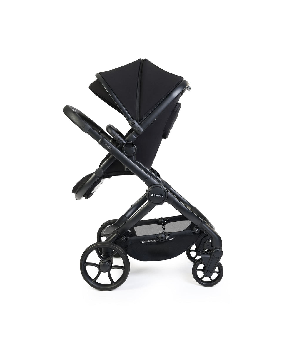 iCandy Pushchairs iCandy Peach 8 Complete Bundle with Cocoon 360 Car Seat - Black