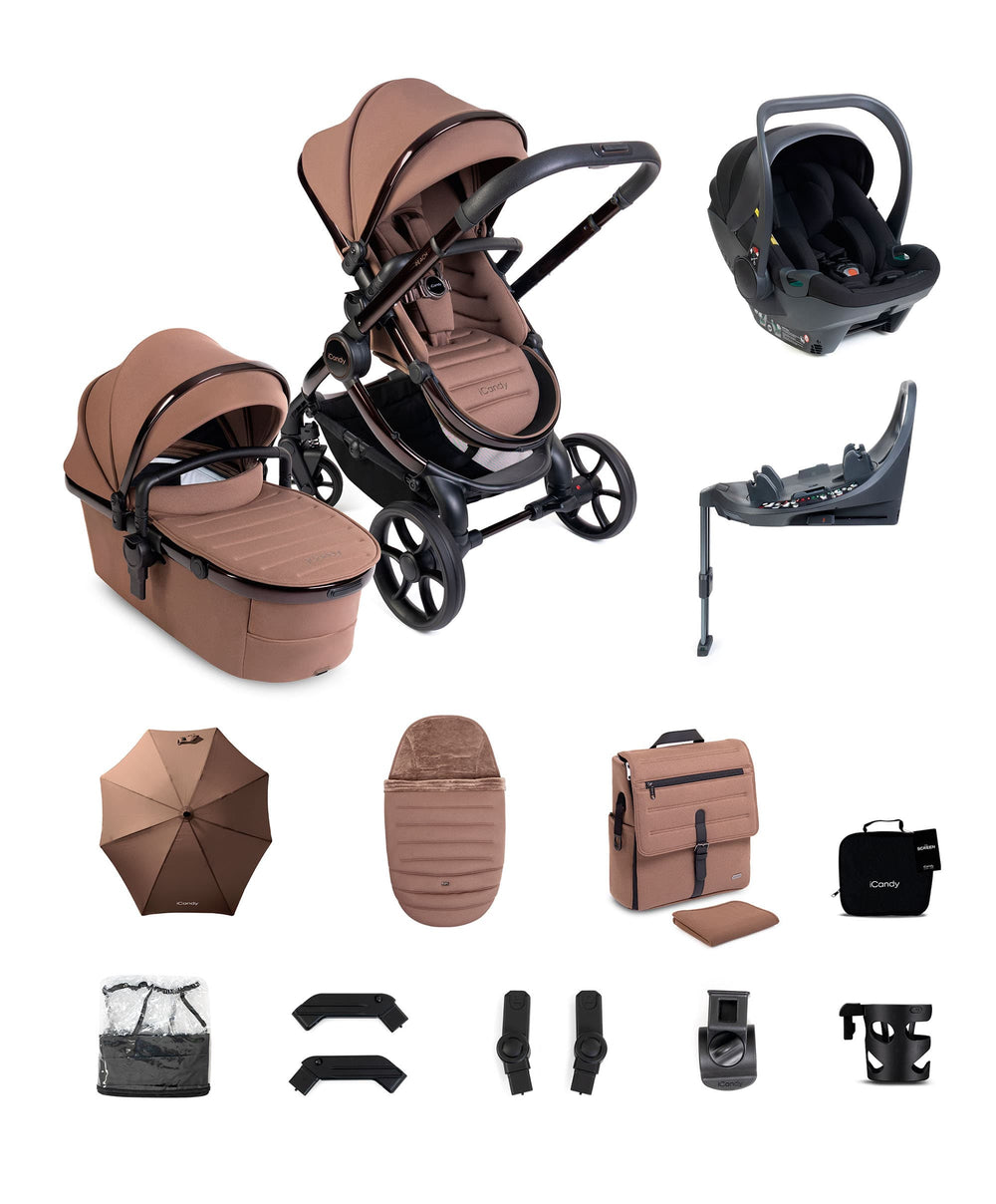 iCandy Pushchairs iCandy Peach 8 Complete Bundle with Cocoon 360 Car Seat - Coco