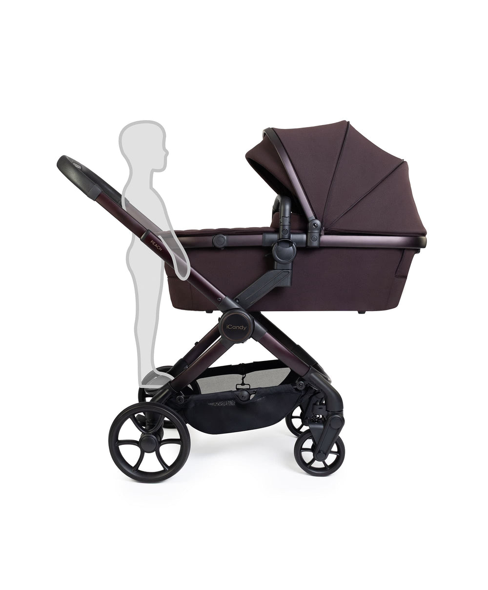 iCandy Peach 8 Complete Bundle with Maxi-Cosi Pebble Slide Pro Car Seat &amp; Base  - Coffee Bean