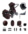 iCandy Pushchairs iCandy Peach 8 Complete Bundle with Cocoon 360 Car Seat - Coffee Bean