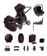 iCandy Pushchairs iCandy Peach 8 Complete Bundle with Cocoon 360 Car Seat - Coffee Bean
