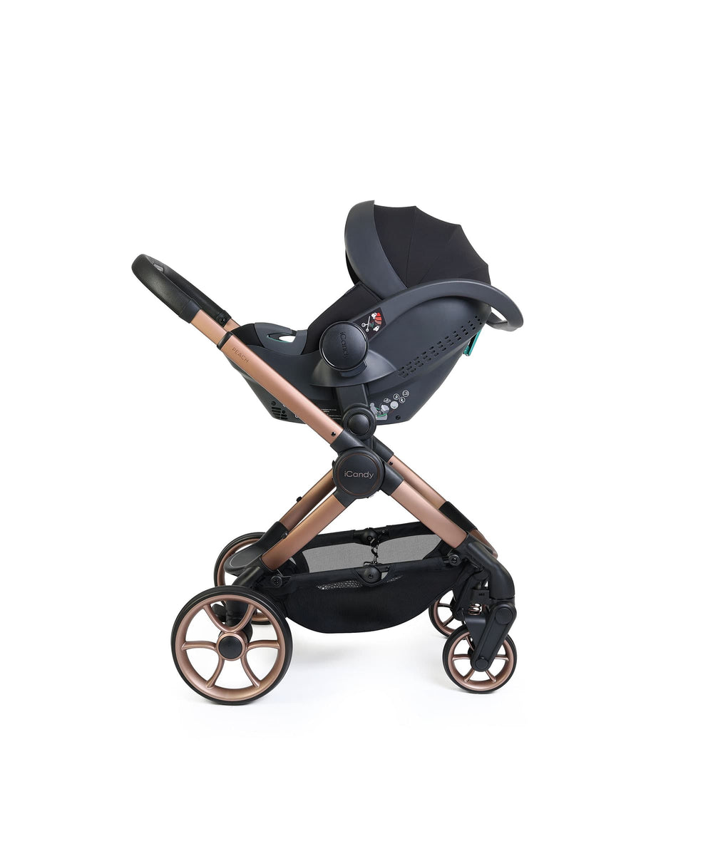 iCandy Pushchairs iCandy Peach 8 Complete Bundle with Cocoon 360 Car Seat - Pecan