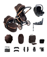 iCandy Pushchairs iCandy Peach 8 Complete Bundle with Cocoon 360 Car Seat - Pecan