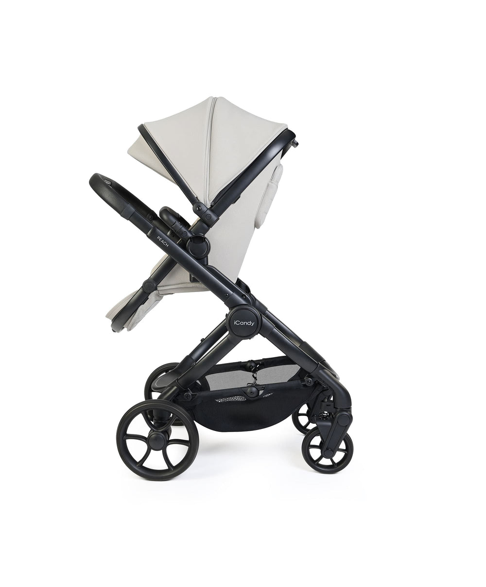iCandy Peach 8 Complete Bundle with Maxi-Cosi Pebble Slide Pro Car Seat &amp; Base  - Taupe