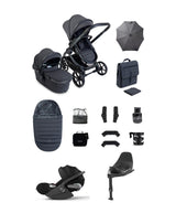 iCandy Pushchairs iCandy Peach 8 Complete Bundle with Cybex Cloud T i-Size Rotating Baby Car Seat - Grey