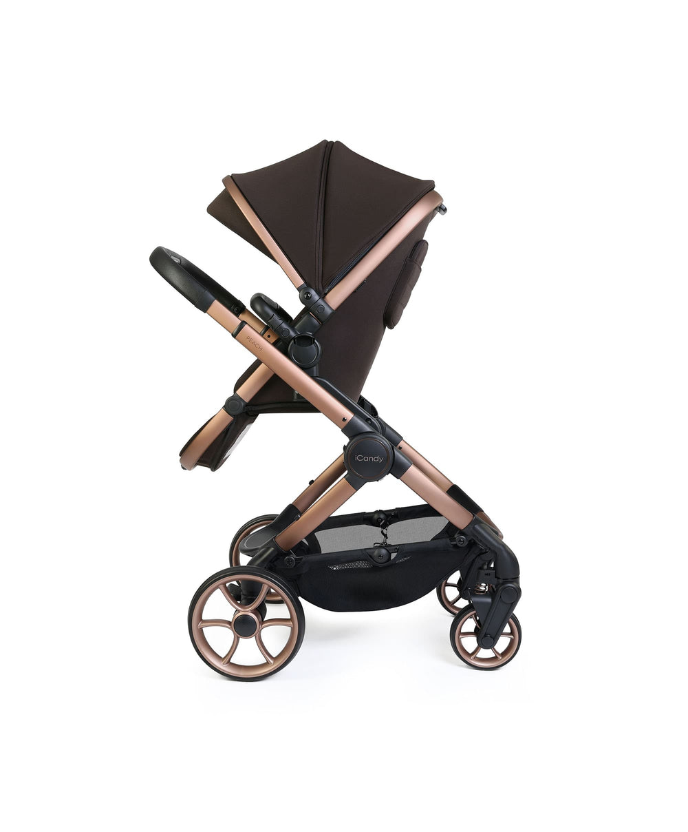 iCandy Pushchairs iCandy Peach 8 Complete Bundle with Cybex Cloud T i-Size Rotating Baby Car Seat - Pecan