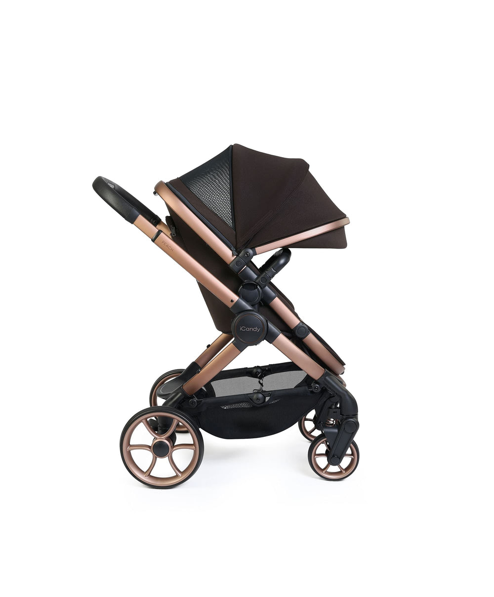 iCandy Pushchairs iCandy Peach 8 Complete Bundle with Cybex Cloud T i-Size Rotating Baby Car Seat - Pecan
