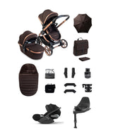 iCandy Pushchairs iCandy Peach 8 Complete Bundle with Cybex Cloud T i-Size Rotating Baby Car Seat - Pecan