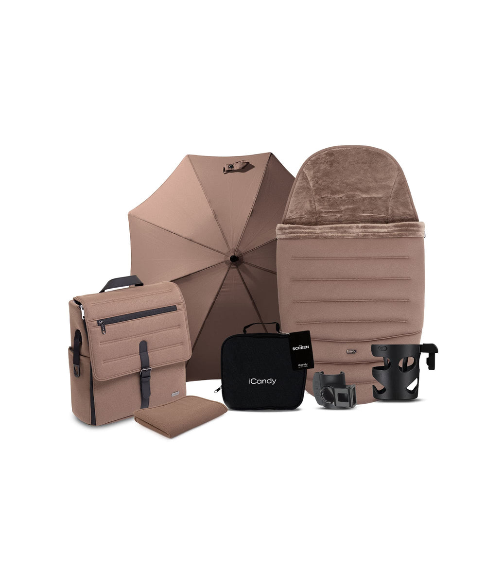 iCandy Peach 8 Complete Bundle with Maxi-Cosi Pebble Slide Pro Car Seat &amp; Base  - Coco