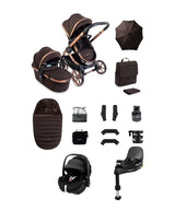 iCandy Pushchairs iCandy Peach 8 Complete Bundle with Maxi-Cosi Pebble 360 Pro2 Car Seat - Pecan
