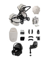 iCandy Pushchairs iCandy Peach 8 Complete Bundle with Maxi-Cosi Pebble 360 Pro2 Car Seat - Taupe