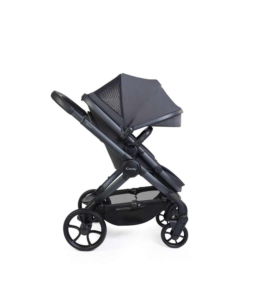 iCandy Pushchairs iCandy Peach 8 Complete Bundle with Maxi-Cosi Pebble Slide Pro Car Seat &amp; Base  - Grey