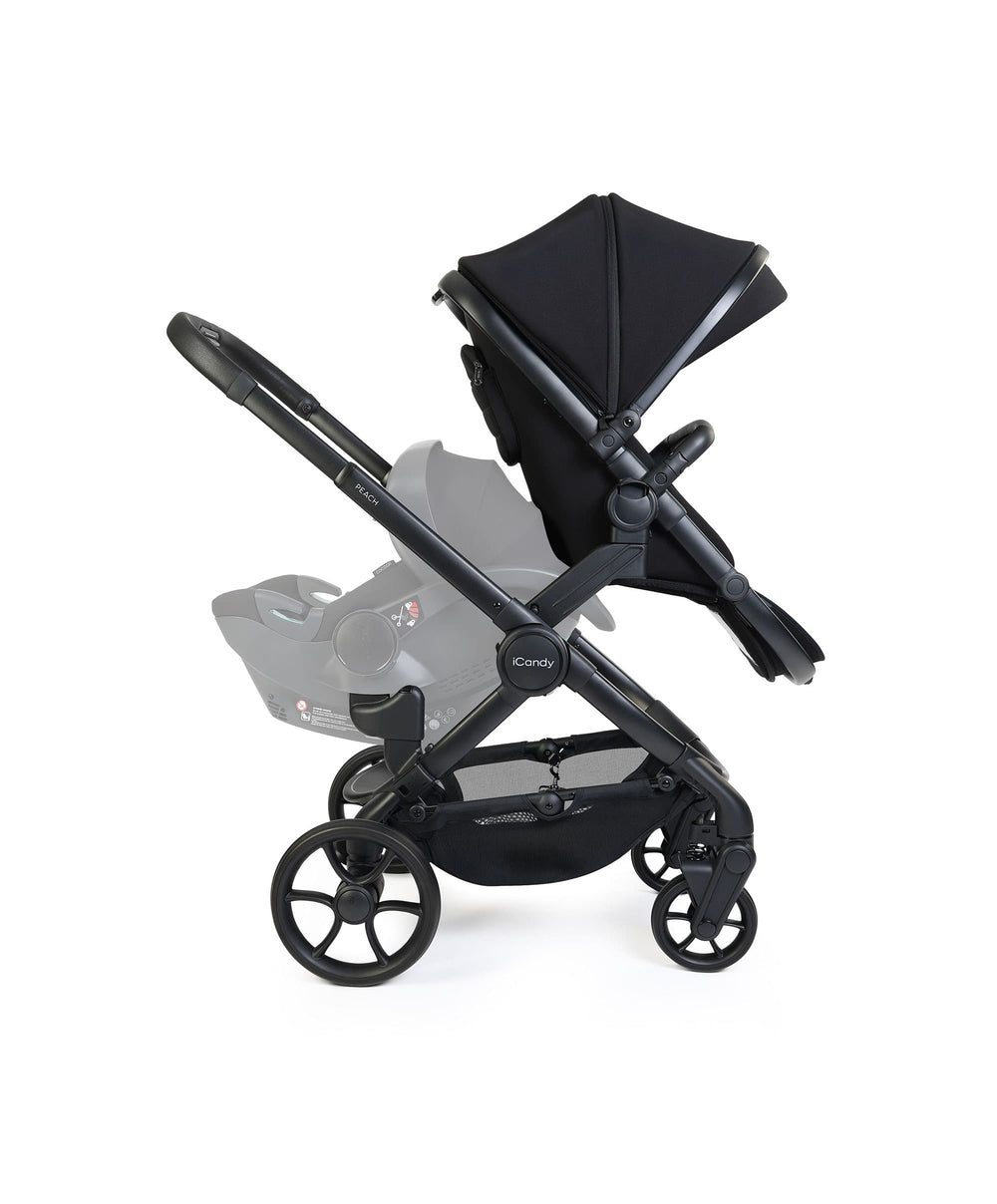 iCandy Pushchairs iCandy Peach 8 Double Complete Bundle - Black