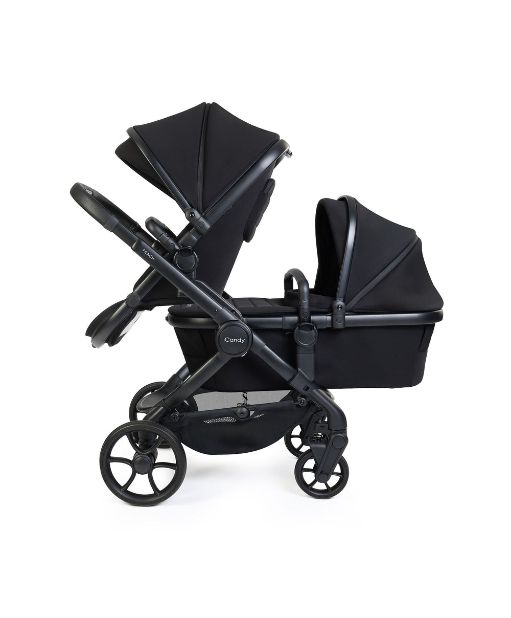 iCandy Pushchairs iCandy Peach 8 Double Complete Bundle - Black
