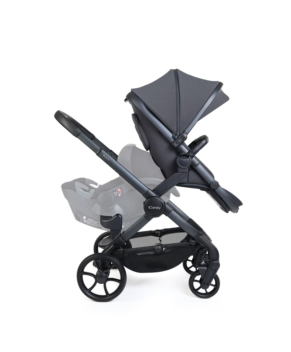 iCandy Pushchairs iCandy Peach 8 Double Complete Bundle - Black