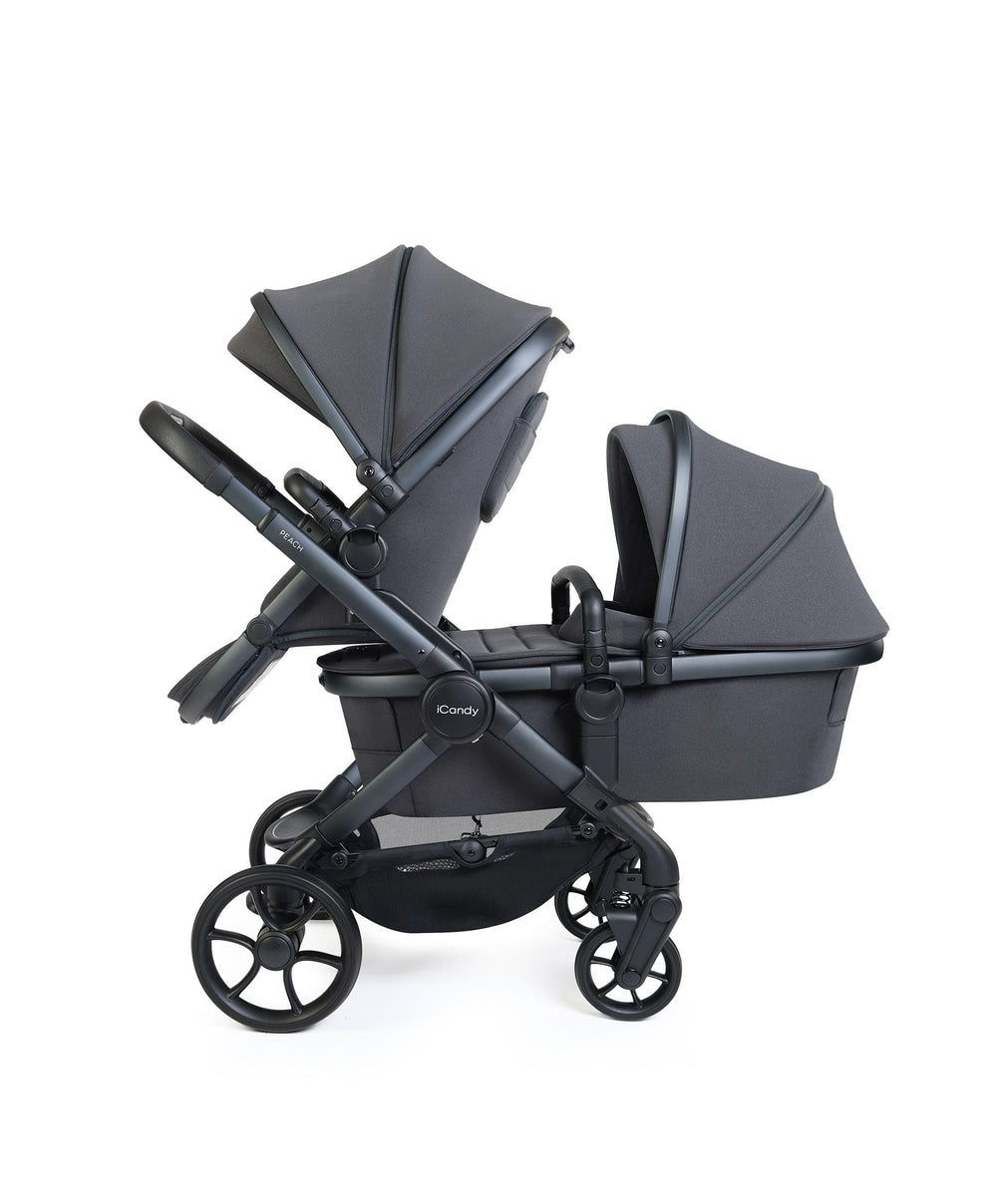 iCandy Pushchairs iCandy Peach 8 Double Complete Bundle - Black