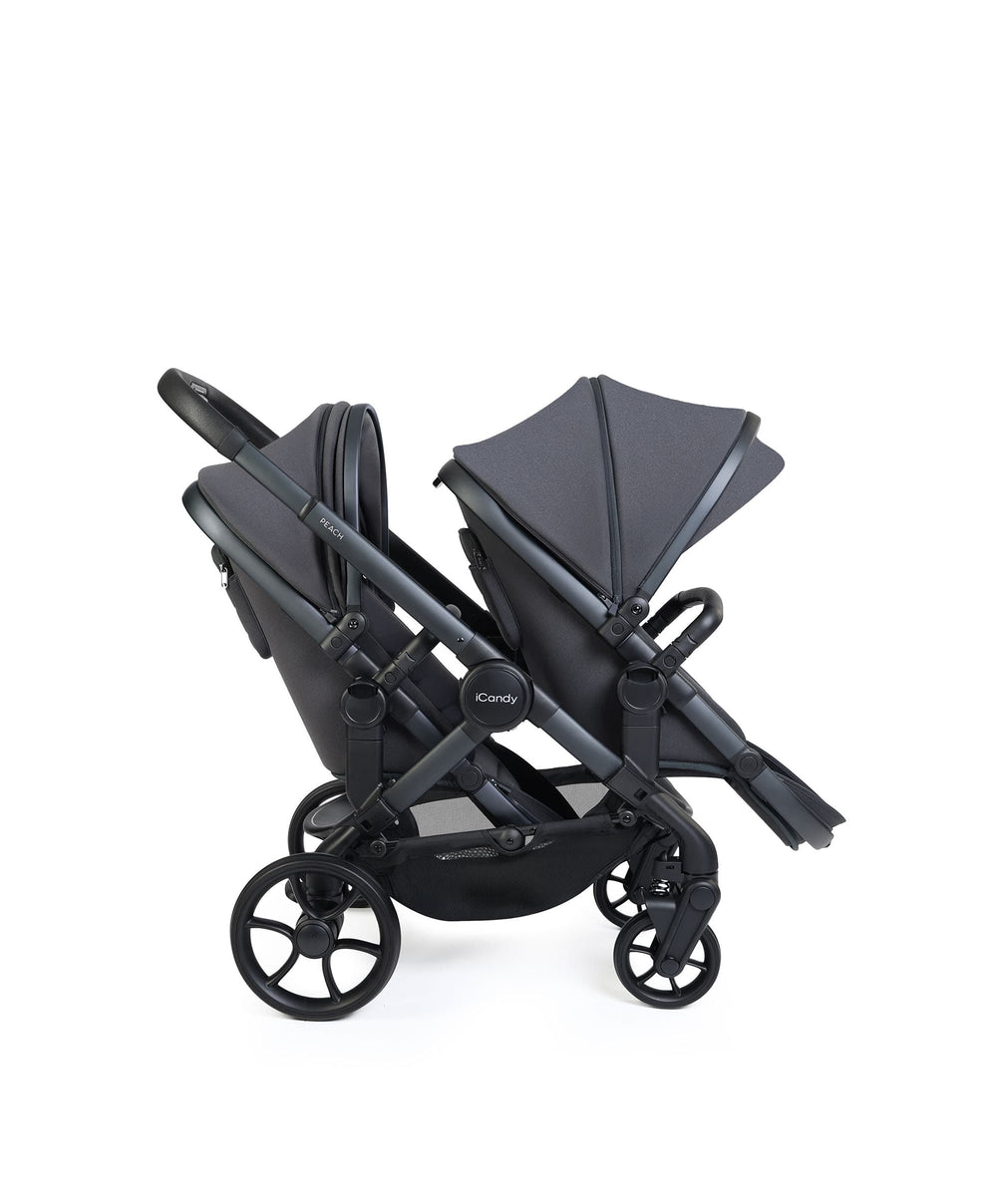iCandy Pushchairs iCandy Peach 8 Double Complete Bundle - Black