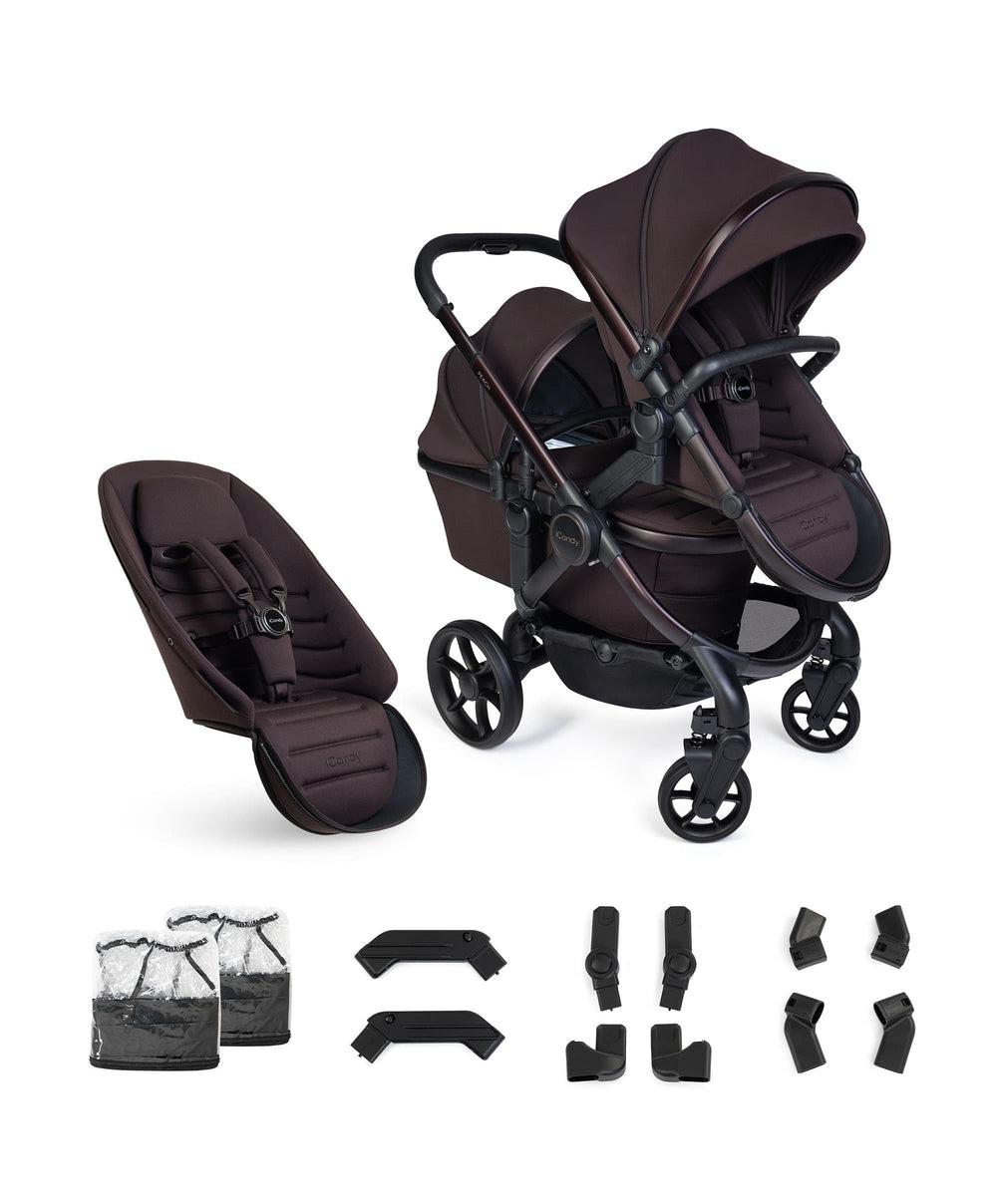 iCandy Pushchairs iCandy Peach 8 Double Complete Bundle - Coffee Bean