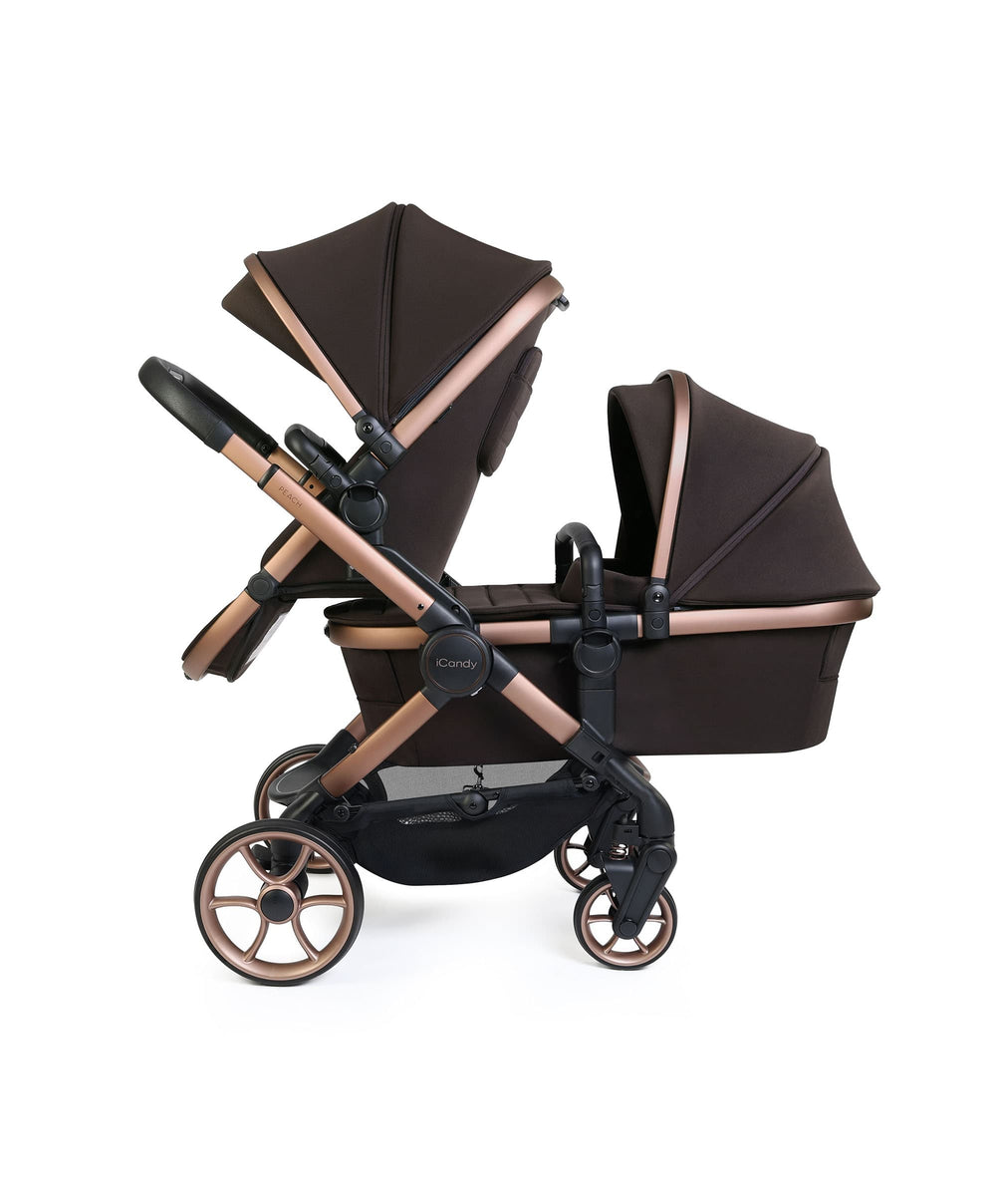 iCandy Pushchairs iCandy Peach 8 Double Complete Bundle - Pecan