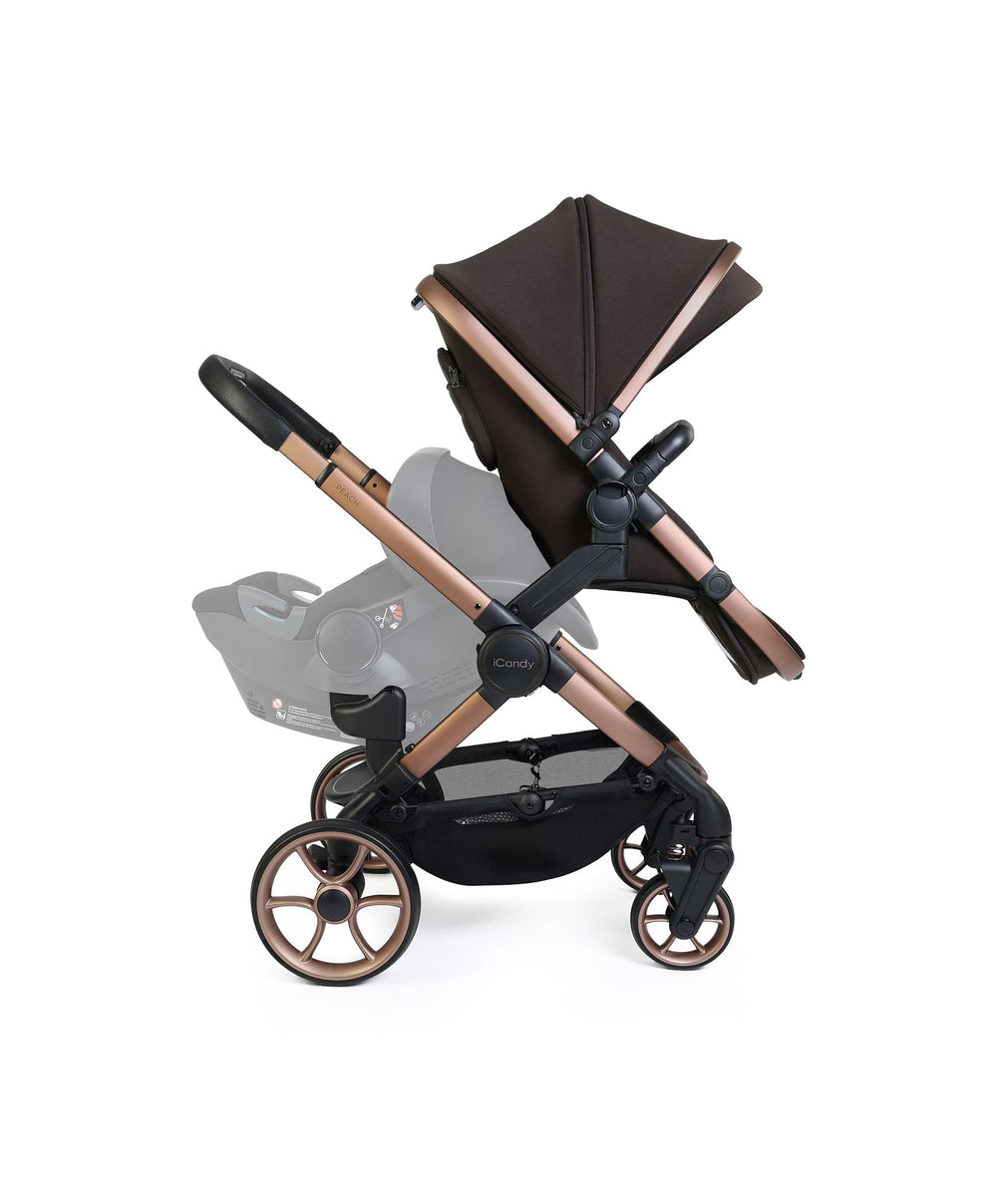 iCandy Pushchairs iCandy Peach 8 Double Complete Bundle - Pecan