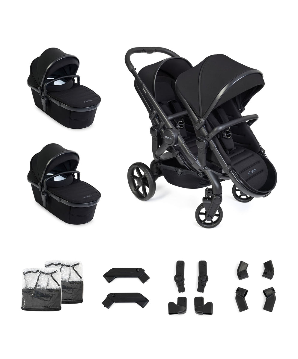 iCandy Peach 8 Twin complete bundle with two carrycots