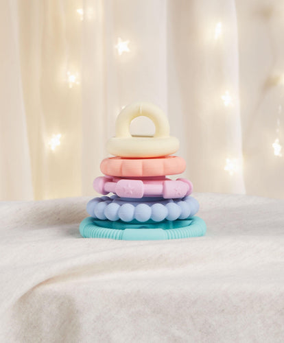 Jellystone Teethers Jellystone Designs Rainbow Stackers & Teether – Pastel