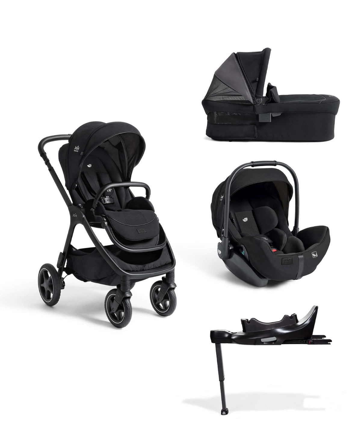 Joie Joie finiti™ 4in1 Signature Pushchair Bundle with Joie Signature I-Level PRO Car Seat (4 pieces) - Eclipse