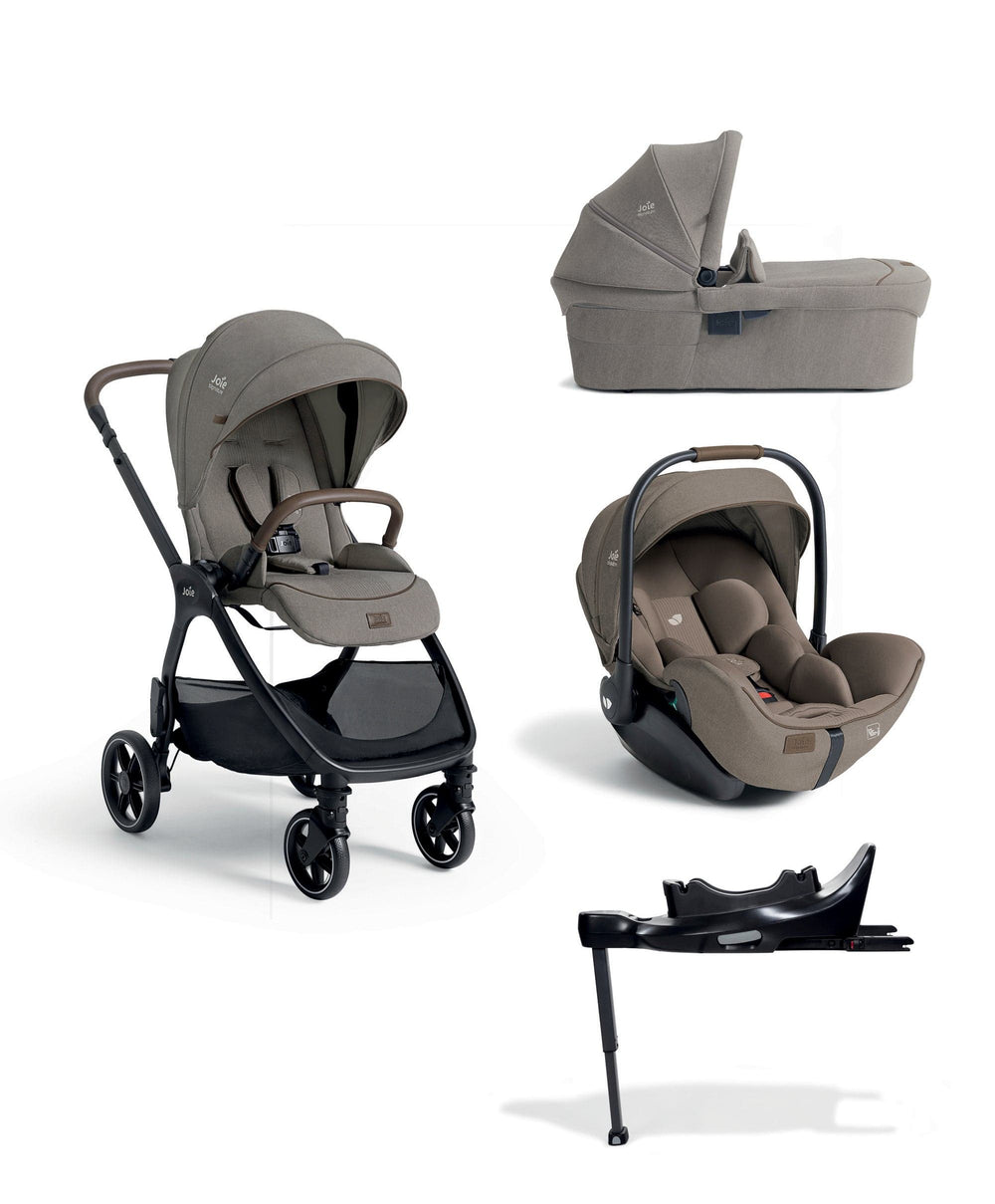 Joie Pushchairs Joie Signature Valora Pushchair Bundle With Joie I-Level Pro Car Seat (4 Pieces) - Maple