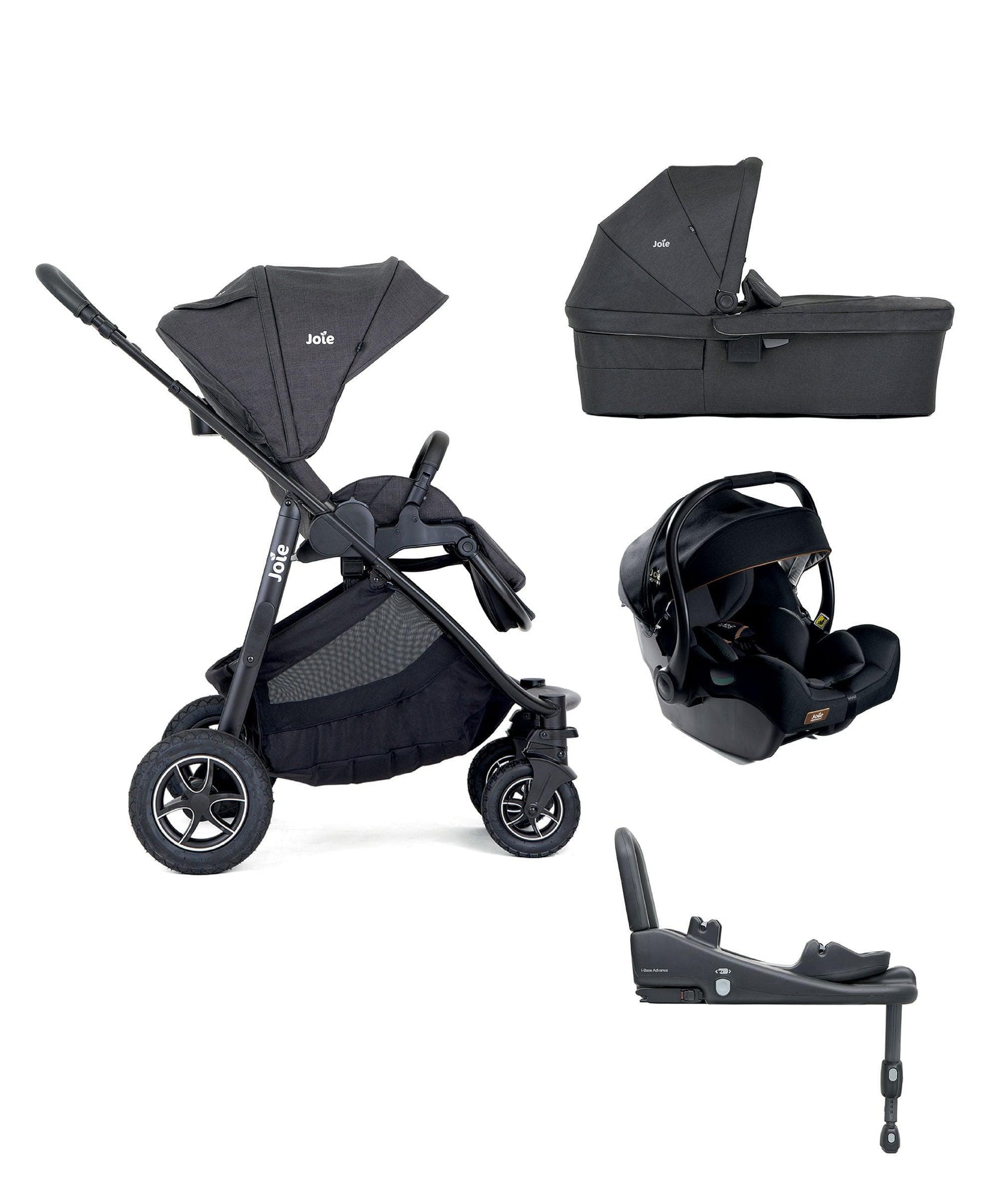 Joie Versatrax Pushchair Bundle with Carrycot and i Jemini Car Seat 4 Mamas Papas UK