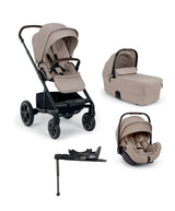 Joie Pushchairs Nuna Mixx Next Pushchair Bundle With Arra Flex Car Seat & Base - Chateau/Caviar