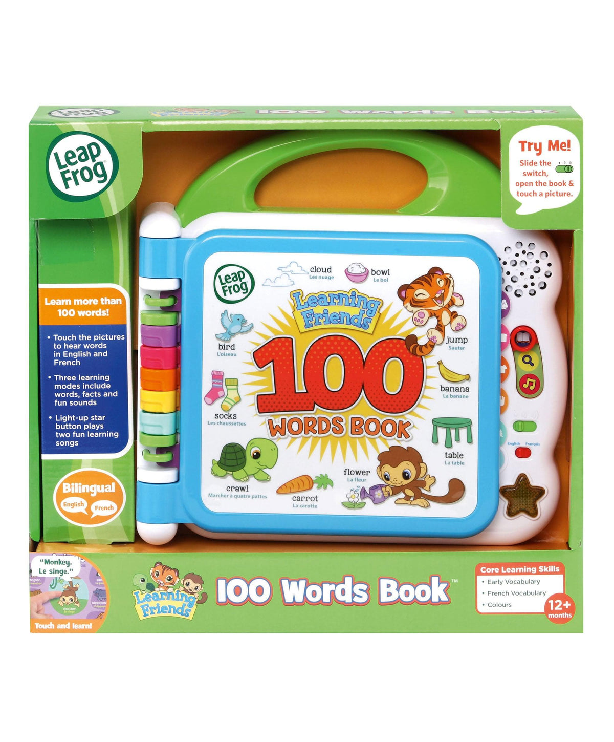 Learning Friends Pattern Leapfrog Learning Friends 100 Words Book – Mamas & Papas UK