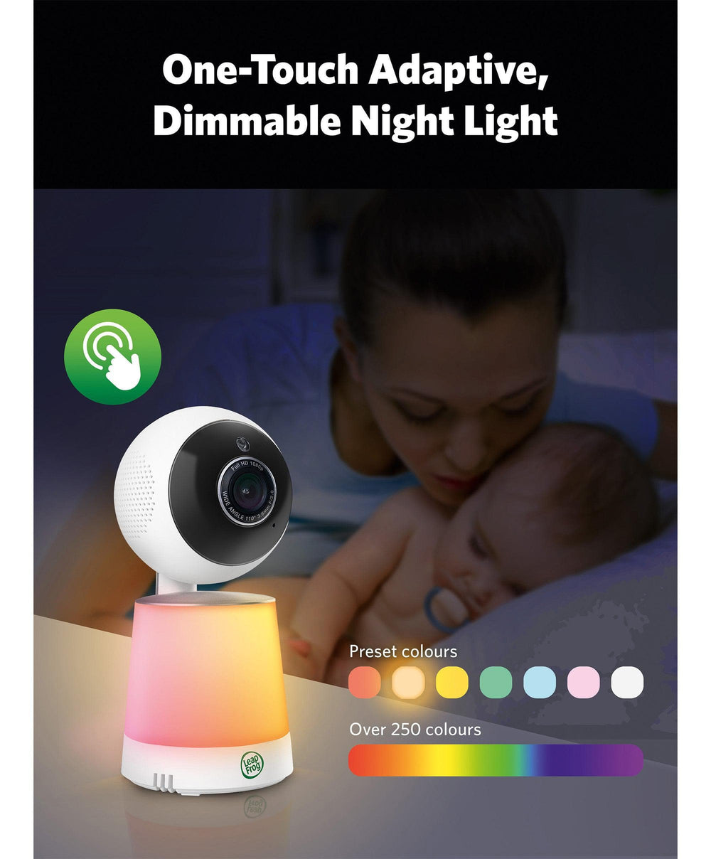 Leapfrog Baby Monitors Leapfrog 7 Inch LF4917HD Pan &amp; Tilt Monitor with Floorstand - White