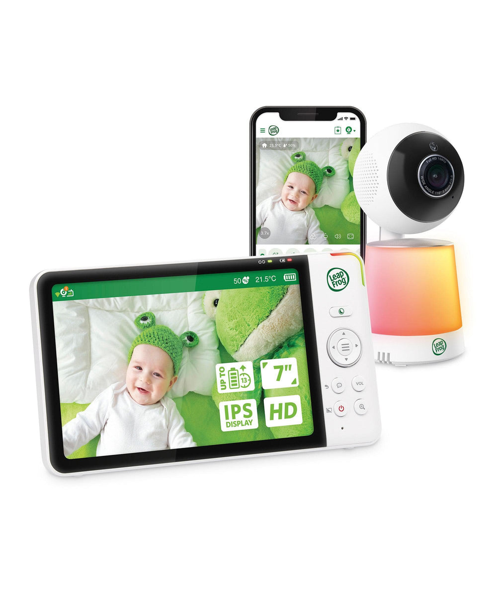 Leapfrog Baby Monitors Leapfrog 7 Inch LF4917HD Pan &amp; Tilt Monitor with Floorstand - White