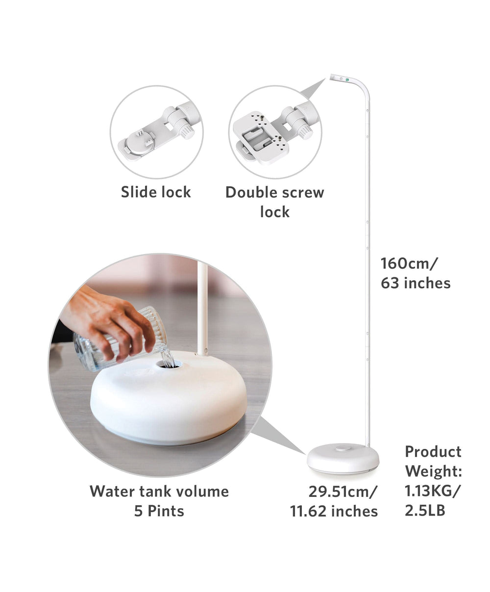 Leapfrog Baby Monitors LeapFrog LF915HD 5 Inch Video Baby Monitor &amp; Floorstand - White