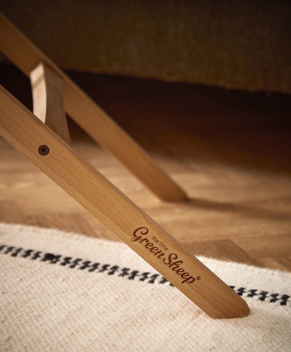 Little Green Sheep Little Green Sheep Knitted Moses Basket - Linen