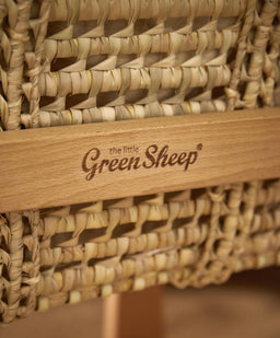 Little Green Sheep Moses Baskets Little Green Sheep Organic Knitted Moses Basket & Mattress - Truffle