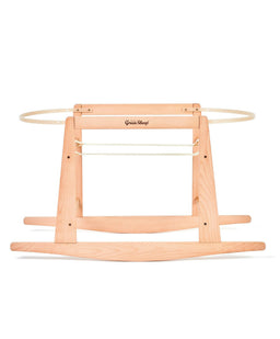 Little Green Sheep Moses Baskets Little Green Sheep Organic Knitted Moses Basket & Mattress - Truffle