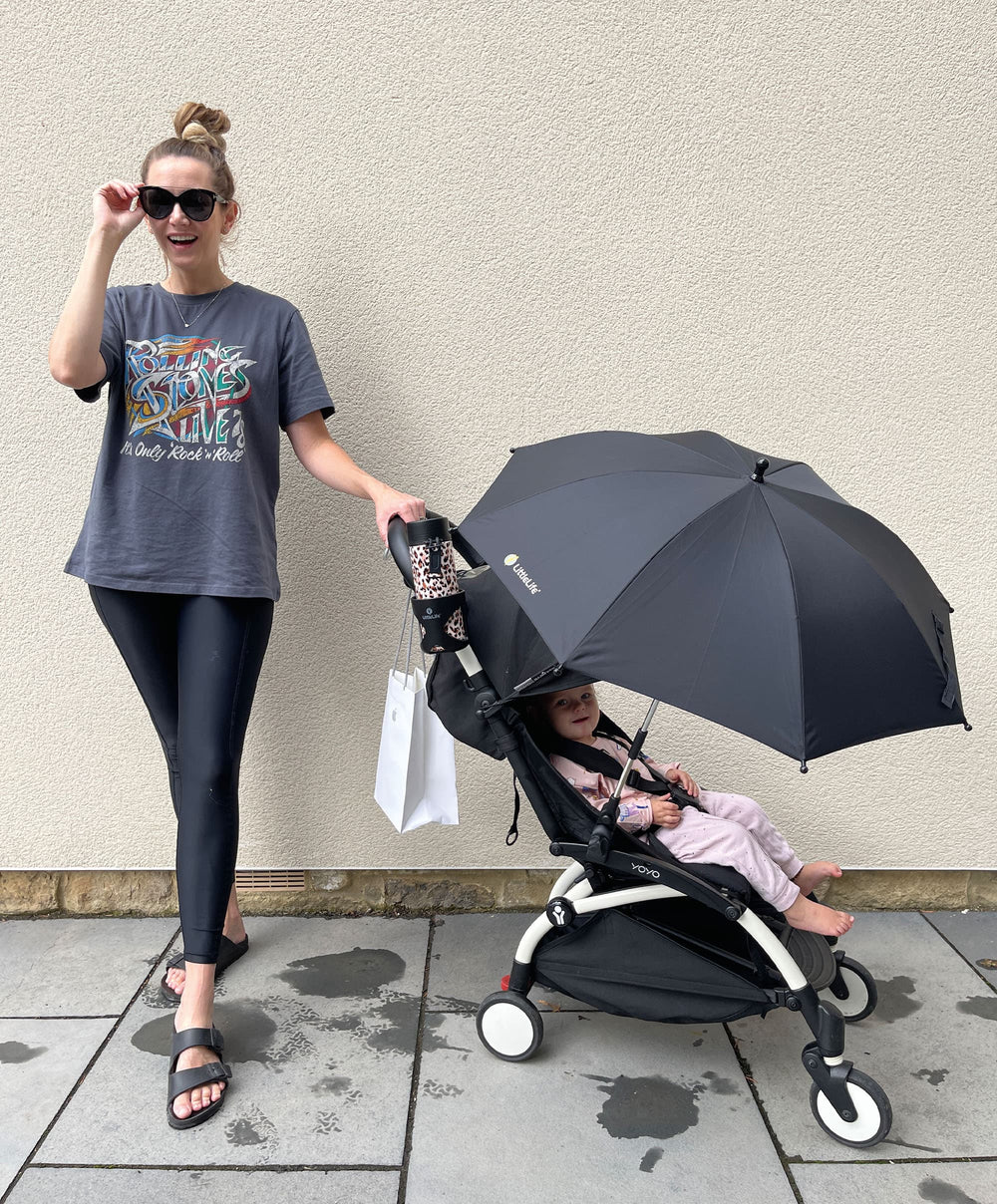 LittleLife Parasols LittleLife Buggy Parasol Black